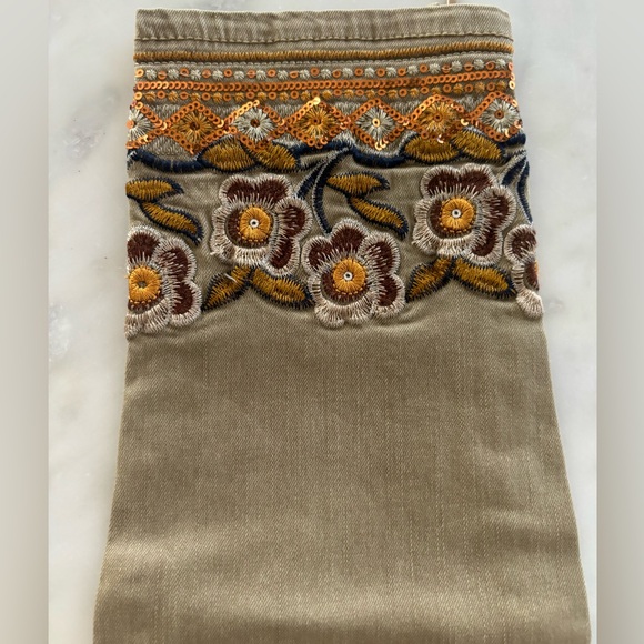 Desigual Exotic Miami Skinny Pant in Tan US Size 4 Euro Size 38 - Picture 16 of 16